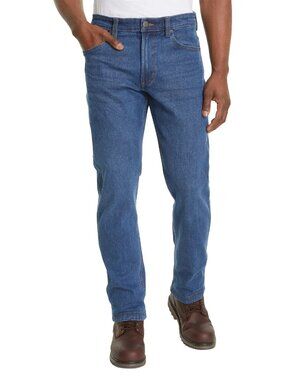 Kirkland Signature Mens Size 46X32 Comfort Stretch Straight Fit Reinforced Jeans